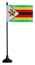 Zibabwe Desk Flag - Small
