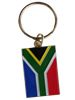 South African Flag all Metal Keyring
