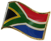 South African Flag Lapel Pin