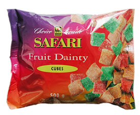Safari Fruit Dainty Cubes 500g